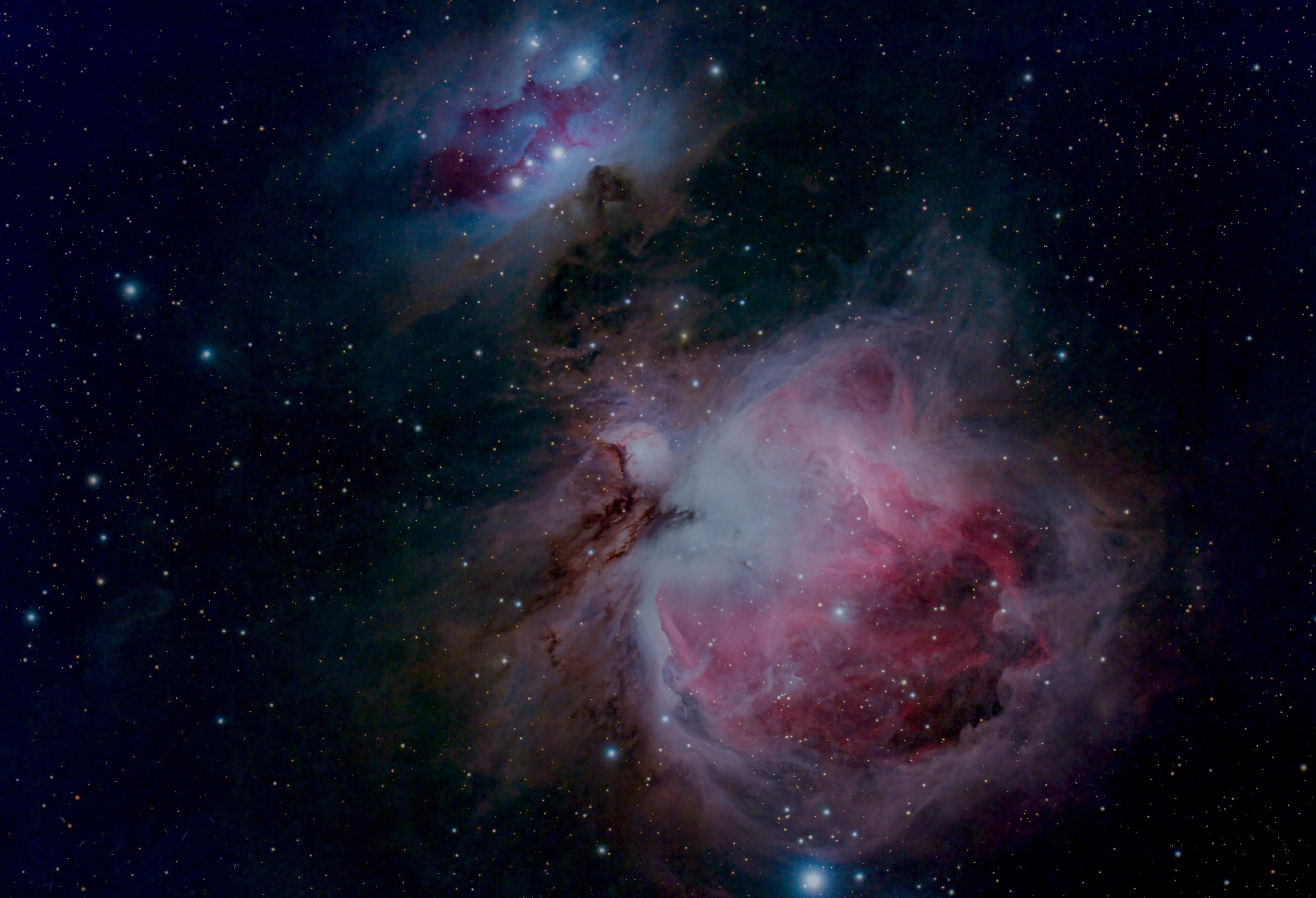 Deep space nebula astrophotography